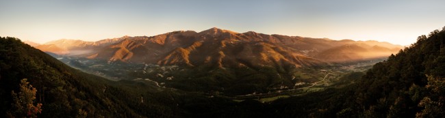 Photo panoramique au 5DII - voyage en Catalogne