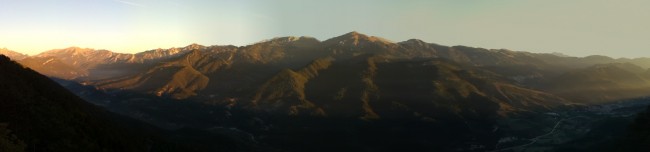 Photo panoramique à l'iPhone - voyage en Catalogne