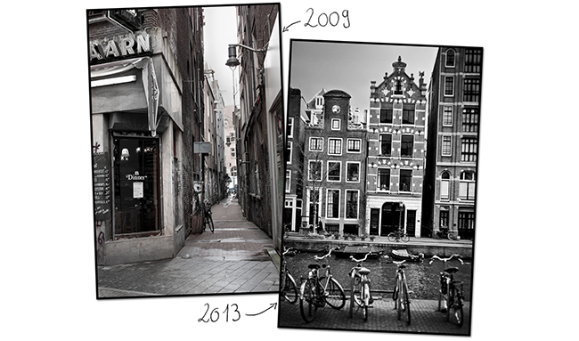 Voyage à Amsterdam 2009 Vs. 2013